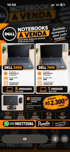 Notebook Dell 5400