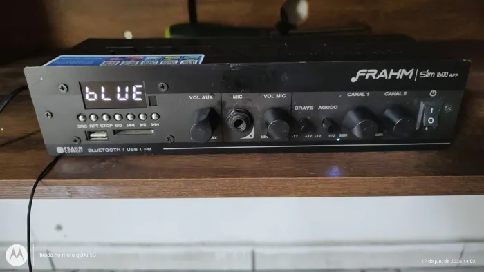 Amplificador de sonorização ambiente frahm slim1600app
