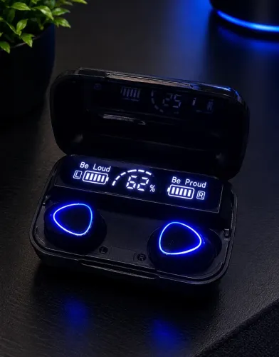  Fone Bluetooth Sem Fio - Com Estojo de Carregamento