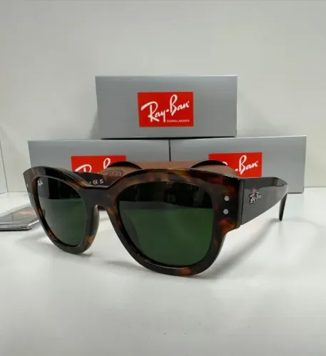 Óculos de Sol ray-ban Jorge tartaruga g15 lentes de cristal