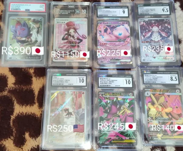 Cartas pokémon graduadas