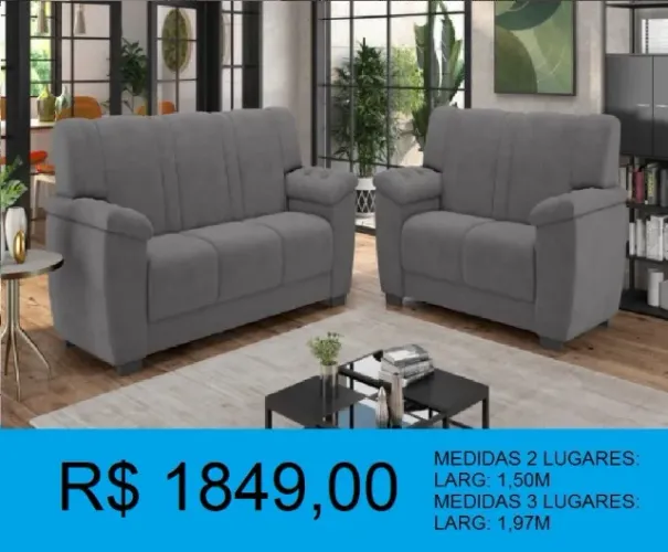 Estofado de dois e 3 lugares - compre hoje e receba amanhã