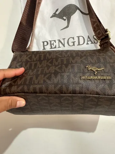 Bolsa de Ombro Alça Larga Marron