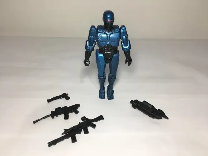 Boneco Robocop de 11 cm com Acessórios Originais do Boneco (Armamentos) Anos 90