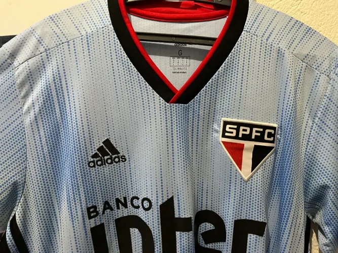 Camisa São Paulo 3 thrid 2019 Azul Raça Uruguaia