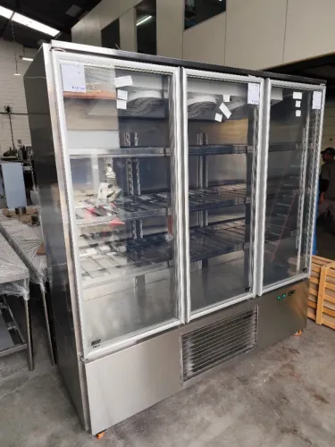 Expositor Autoatendimento Inox 3 Portas Resfriados 1900x650x2080cm