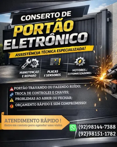Manutenção portão elétrico/instalação de câmeras e etc 