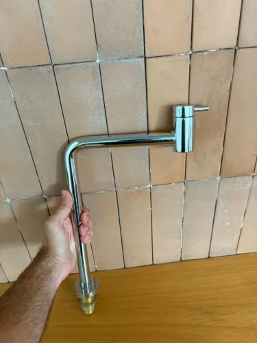Torneira de Mesa Link de 90 Graus para Cozinha Cromado, Deca 1166.C.LNK