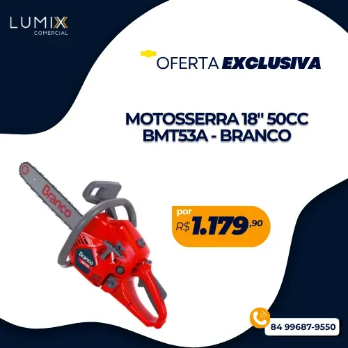 MOTOSERRA 18" 50CC BMT53CC BRANCO
