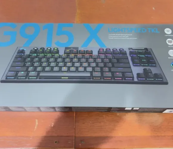 Teclado Logitech G915 X TKL Wireless Bluetooth - Novo Lacrado