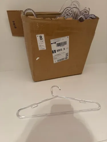 Kit de 100 Cabides de acrílico