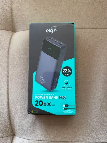 Power Bank Pro 20000mAH ELG PB200BK Lacrado + NF + Garantia