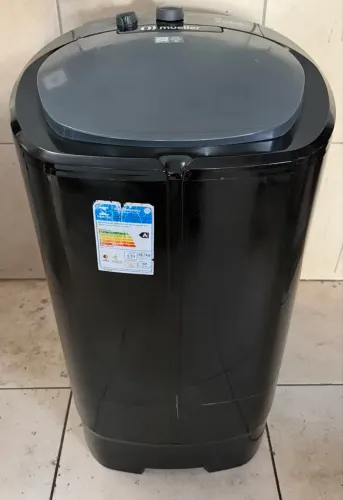 Tanquinho Mueller seminovo big 20 kg automático preto