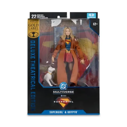 Mcfarlane toys supergirl & krypto dc multiverse
