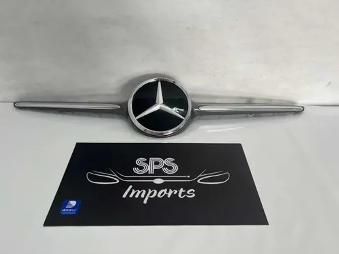 Grade Parachoque Mercedes A200 A250 2020 2021 2022 Original Cinza-escuro Cromado/brilhante