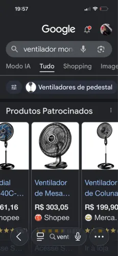 Vendo ventilado novo pouco tempo de comprado