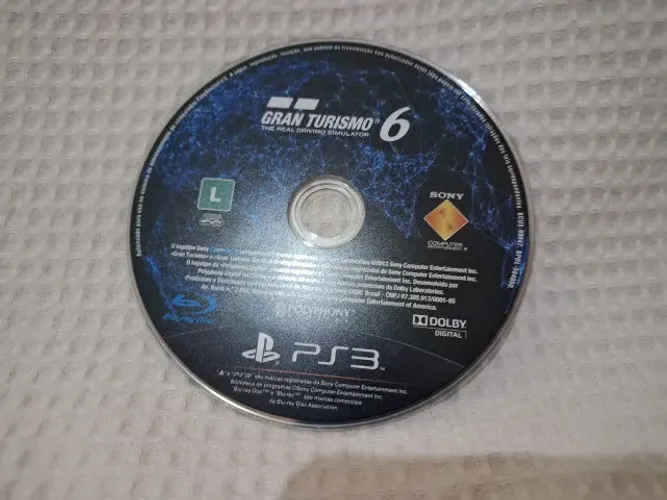 JOGO PLAYSTATON 3 GRAN TURISMO 6 ORIGINAL LOOSE