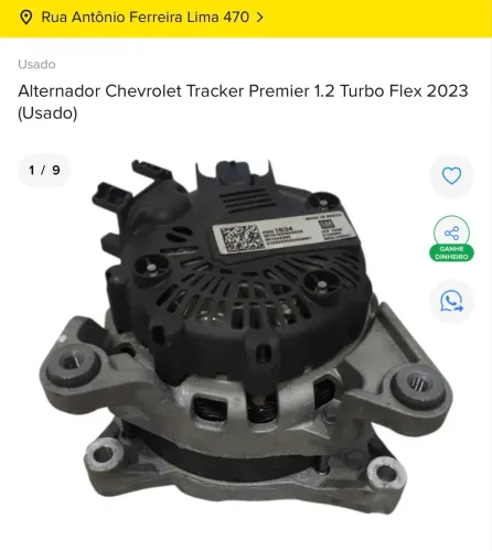 ALTERNADOR GM TRACKER 1.2 TURBO 2023 