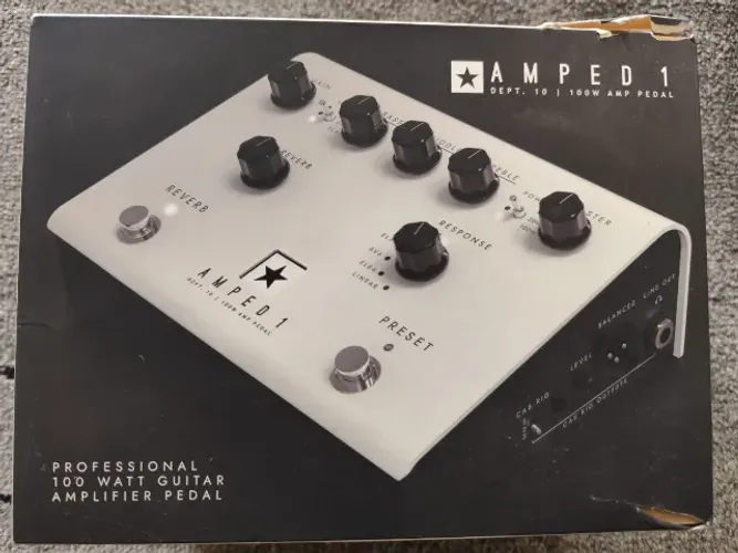AMPED 1 Pedal amplificador de guitarra profissional de 100 watts