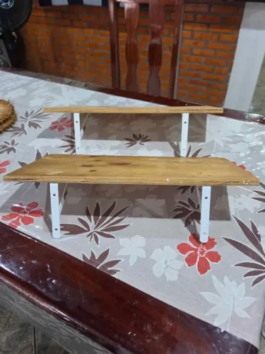 Prateleira auxiliar 0,50x0,24 com mão francesa *ACEITO CARTÃO*