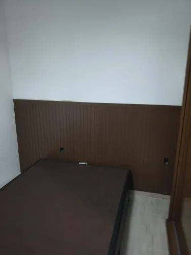 Box casal ortobom couro preto