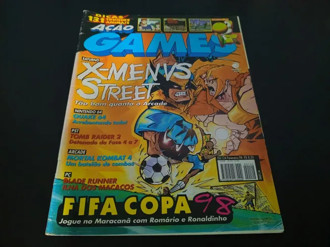 Revista de videogames ação games 124