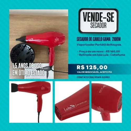 Secador de Cabelo Gama 2100W