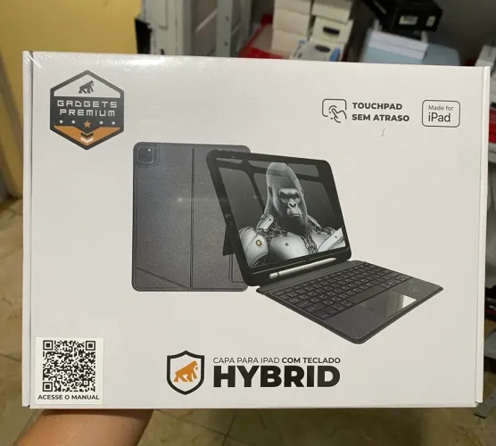 Capa com Teclado para iPads de 10.9 a 11 Polegadas 