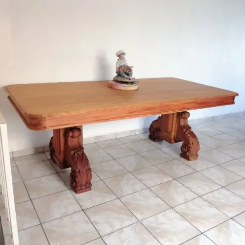 Mesa Jantar estilo Renascença antiga Madeira