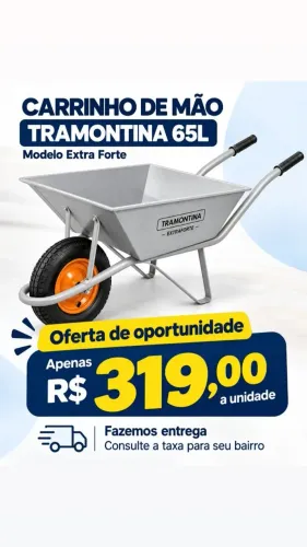 CARRINHO DE MÃO TRAMONTINA EXTRA FORTE 