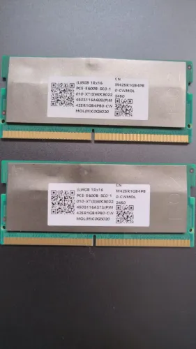 16Gb (2x8GB) Memória DDR5 5600 Notebook