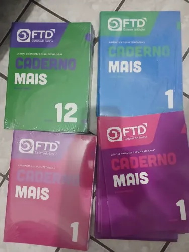 LIVROS FTD CADERNO MAIS (ENSINO MÉDIO) - LACRADOS + SEMINOVO