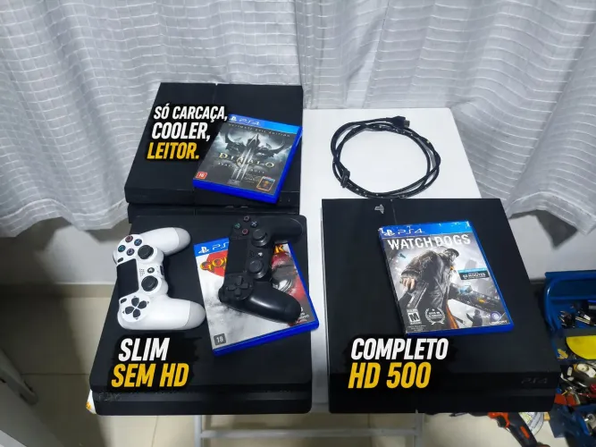 Lote ps4 com defeitos, LEIA ANÚNCIO.