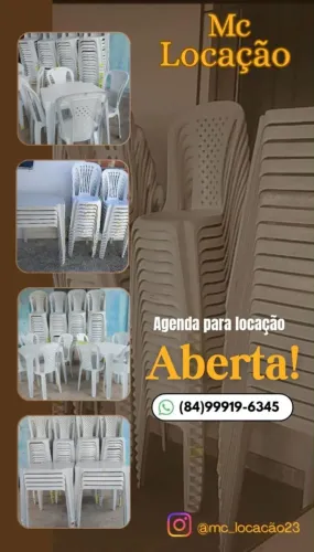 Locação de Mesas e Cadeiras 
