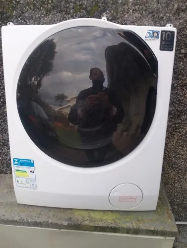 Tampa frontal completa da lavadora lava e seca eletrolux  11kg