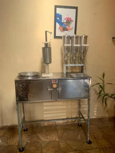 Bancada Mesa Churros Mass Engrenagem 3 Doceira + Espanhol R2