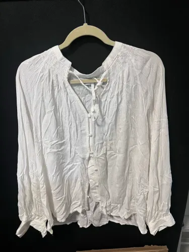 Blusa Manga Longa Branca
