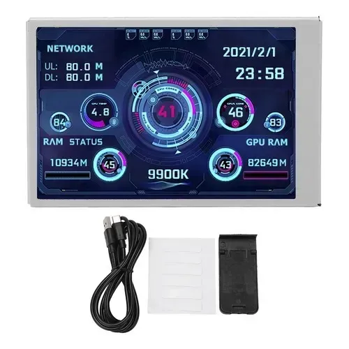 Tela Secundária IPS de 3,5 Polegadas para PC, Monitor USB Type-C (novo)