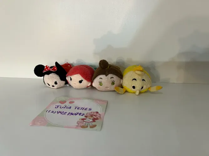 Disney Tsumn Tsumn Minnie Mouse Ariel Bela e Lumier 