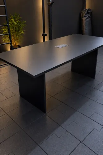 MESA DE REUNIAO 2.00x1.00 COM CAIXA LOJA IKONOFFICE