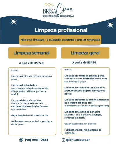 Higienização de Sofás e Limpeza Residencial | Brisa Clean