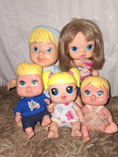 Kit 5 Lindas Bonecas Divertidas