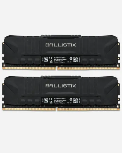 Memória RAM Crucial Ballistix 16GB 2x8GB DDR4 2666MHz