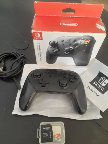 Controle Nintendo Switch + cartão de memória 512G com mais de 70 jogos (NÃO ENVIO)