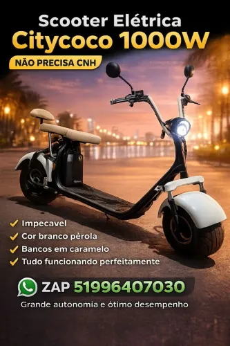 Scooter elétrica citycoco 1000w sem CNH