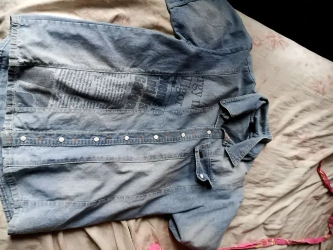 Camisa jeans infantil 12