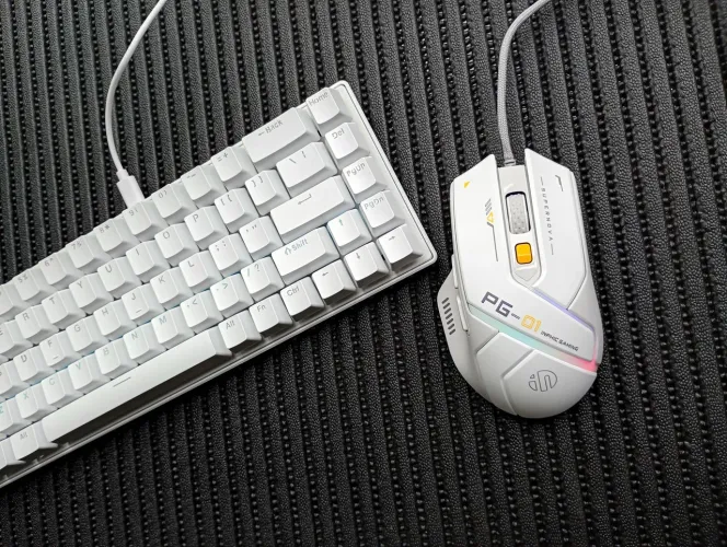 Kit Mouse Gamer + Teclado Mecânico - RGB