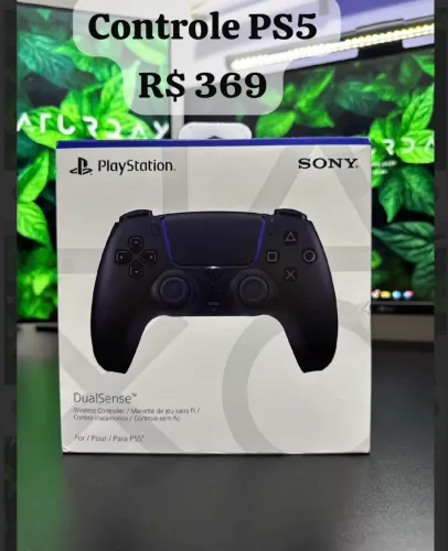 Controle sem fio PlayStation DualSense PS5 Black 