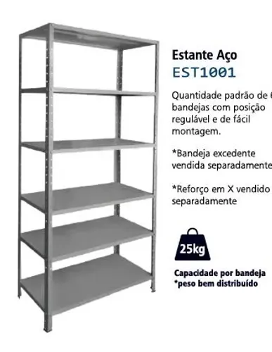 Estante de aço