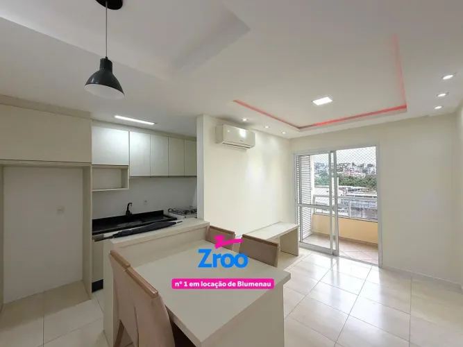 Apartamento com 2 dormitórios para alugar, 51 m² por R$ 2.100/mês - Fortaleza - Blumenau/S